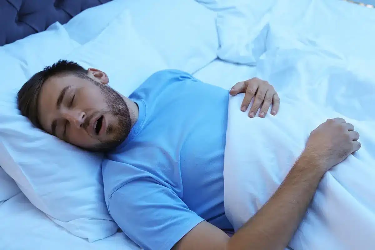 Sleep apnea or sleep disorder.