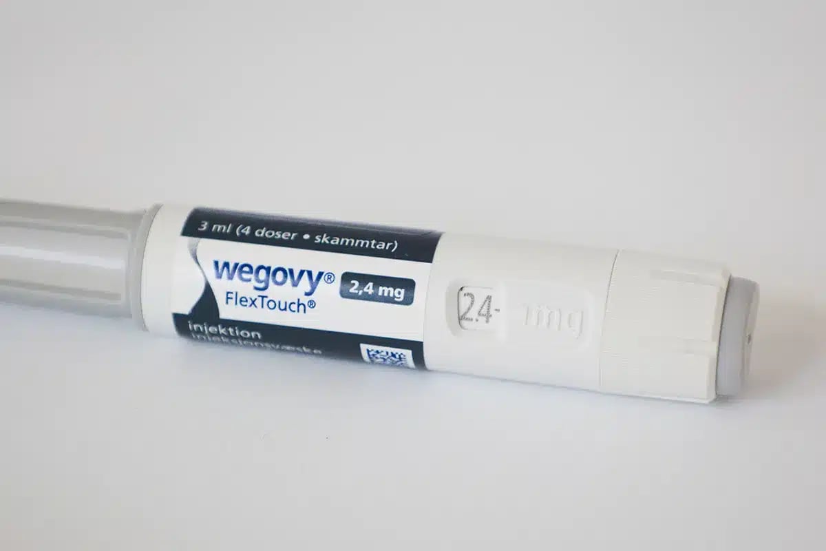 Wegovy 2.4 mg injection pen.